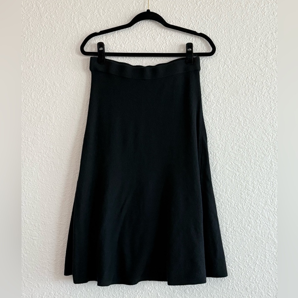 GAP CashSoft Midi Skirt, Black, Petite Medium